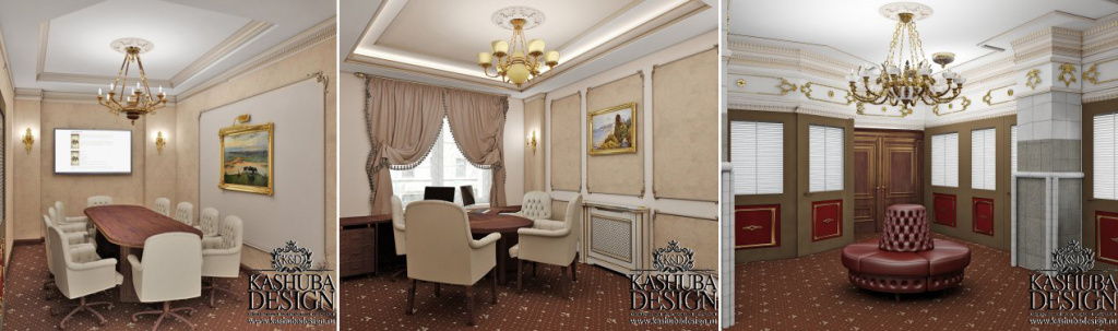 3d визуализация/ интерьер банка