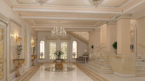 Интерьеры в мраморе
